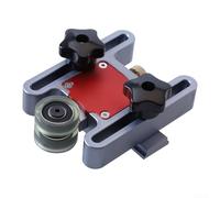 Aluminium pour guide de scie à table PlaFor Te wiFor Assemblage de roue à double roulement et ajustement pour les glissières de table pour #30 et #45 pour T-For Track MounFor Ting (A)