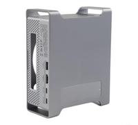 Aluminium pour Mac pour Mini Station d'accueil avec NVMe SSD Hub USB-C 9 en 1 pour lecteur de carte SD Argent