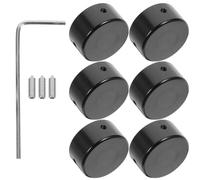 Aluminium pour Pédale D'effet Guitare Capuchon de Protection Noire | Bouton de Pédale en Métal, pour Axe de Footswitch, Usage Scène et Pedalboard, Prise Plus Confortable