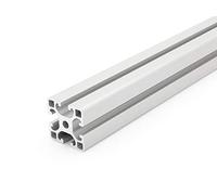 Aluminium profiel 40x40L I-type sleuf 8 (licht), zilver geanodiseerd - SNIJDEN 2000mm t/m 3000mm / kleur: zilver geanodiseerd, aluminium profiel 40x40 montageprofiel 40 x 40 i L 3000mm