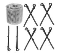 Aluminium Protection de Gouttière Anti-obstruction Argenté | Filtre pour Drainage, Installation Facile, Résiste aux Déformations, Limite Feuilles et Débris, Usage Extérieur