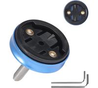 Aluminium Support Guidon Vélo Compatible Avec Garmin Edge 540 530 520 510 500 200 130 25 20 840 830 820 810 800 1000 1030 1040 Plus Explore 2 Gps Support Compteur Velo Potence Avant Vtt - Bleu
