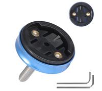 Aluminium Support Guidon Vélo Compatible avec Garmin Edge 540 530 840 1030 | 200 520 510 500 130 25 20 830 820 810 800 1000 1040 Plus Explore 2 GPS Support Compteur Velo Potence Avant VTT- Bleu