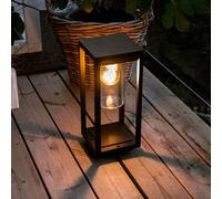 Aluminium sur Pied Lampe Extérieur Jardin Éclairage Retro Lanterne Route Embase