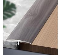 Aluminium T Moulage Bande de Transition de Plancher, Barre de Seuil Métal Seuil de Porte Profil de Transition Bande de Transition Sol Pour Les Espaces Entre Les Carreaux(Grain Grey,W3.3cmxL90cm)