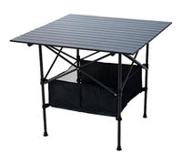 Aluminium Table Pliante De Pique Nique Portable, Pliable Table De Barbecue De Camping Exterieur Résistante Aux Intempéries pour Fête, Mariage, Jardin(80 * 80cm+String Bag)