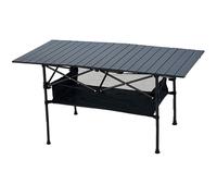 Aluminium Table Pliante De Pique Nique Portable, Pliable Table De Barbecue De Camping Exterieur Résistante Aux Intempéries pour Fête, Mariage, Jardin(120 * 55cm+String Bag)