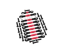 Aluminium Tie Rods for 1/10 Traxxas GT 4-Tec 2.0 83056-4/4-Tec 3.0 93054-4 - 9Pc Set Red