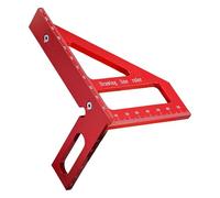 Aluminium Triangular Square Ruler Mesury Tool 45 90 Degré Pour Le Positionnement Et Le Marquage Précis Dans Les Projets D'ingénierie