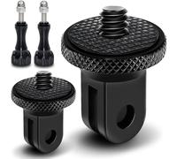 Aluminium Tripod Adapter 1/4""-20 Tripod Mount 2PCS with Thumbscrew Gopro Adapter Compatible for GoPro, Sony, Insta360, SJCAM, SJ4000, Xiaomi, Xiaoyi and Other Action Cameras
