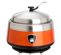 Aluminiumgrill Ø 38 CM Avec Transport : Vulcano - Multifonctions,Charbon de Bois