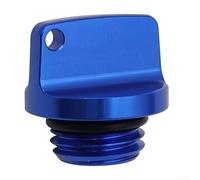 Aluminiumlegierung Öldeckelschraube für Motorrad Motor mit schneller Montage Verschleißfest direkt installierbar für Ölfach Ersatz Vielseitig Passend Farbwahl Rot Schwarz Blau Grün Gelb Grau (Bleu)