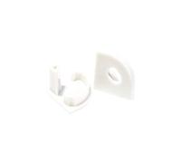 Alumino Lot de 2 embouts blancs pour profilé LED en aluminium Weser - Accessoires pour profilés en aluminium LED