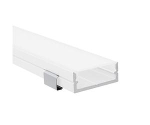 Alumino | Profilé en aluminium LED blanche - Profilé en saillie 200 cm | Couvercle opale + accessoires | Pour bandes LED jusqu'à 20 mm | Compatible avec Philips Hue | 2 m | Bille