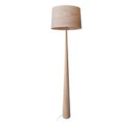 Aluminor Lampadaire Totem - Ampoule Led E27 - 12W - Pied acier laqué - Bois