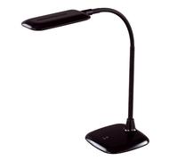 Aluminor Lampe de bureau Mika - Led intégrée - 6W - Bras flexible - Noir