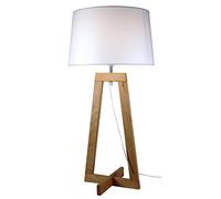 Aluminor SACHA LT AJ2, chintz, E27, 40 W, bois naturel