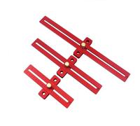 Aluminum Alloy 170/270/370mm Scale Measure Scribing Ruler Woodworking T-type Hole Ruler Marking Tool(T-170)