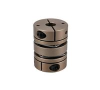 Aluminum Alloy D34L45 Double Diaphragm Coupling Elastic Connector D34mm L45mm Ball Screw Step Servo electronic starter Encoder Computer IINKUEYK(5x10)