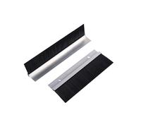 Aluminum Alloy Door Bottom Brush Seal Strip | Silver, H-Shape, 1-30cm Bristle, 100cm Total, Home and In rial Door Sealing(5cm)