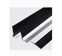 Aluminum Alloy Door Brush Seal Strip | H/T/F Type Multiple Sizes 2 pcs Multiple Surfaces: , Draft, Light Seal(T,2.4in/6cm)