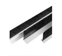 Aluminum Alloy Door Brush Sweep | H/F/T, Multiple Sizes, Usage Scenario: Door Sealing, Barrier, In rial Cleaning(Type/T,2.2in)