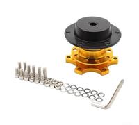 Aluminum Alloy Fast Detachable Steering Wheel Adapter Black(Gold)