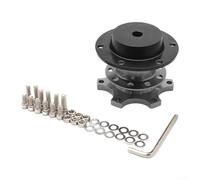 Aluminum Alloy Fast Detachable Steering Wheel Adapter Black(Titanium)