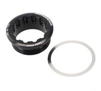 Aluminum Alloy Freewheel Lock Ring 26mm Thread Black(Black) | Compatible with M6100, M7100, M8100, secures freewheel, prevents loosening, easy install