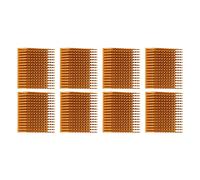 Aluminum Alloy Heatsink 50x50x15mm | 8PCS Cooling Fins for CPU/Amplifier Unit/LED Electronics | Slotted Design Enhances Heat Dissipation | Gold Anodized Finish (No backing glue)