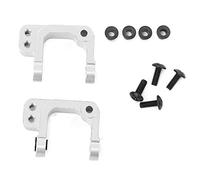 Aluminum Alloy Hub Knuckle Arm RC Accessory Precision CNC Machined Durable Upgrade Parts for 1/10 ECX 2WD RC Cars Blue or Silver Color (Silver ECX334001S)