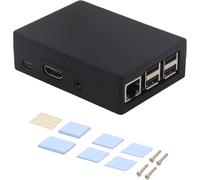 Aluminum Alloy Metal Case with Fan & Heatsinks for Libre Computer Board AMl-S905X-CC(Le Potato)/ALL-H3-CC(Tritium)/ROC-RK3328-CC(Renegade)
