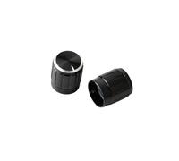 Aluminum Alloy Potentiometer Knob Slip Single and Double Potentiometer 15 * 17 Black