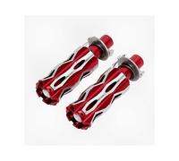 Aluminum Alloy Rearset Footrests for Motorcycles, Compatible with Various Brands, Red CNC Motorcycle Rear Foot Pegs Pedal