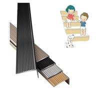 Aluminum Alloy Stair Nosing Non-Slip Outdoor Indoor StaircasesStair Edge Trim, Floor Edging Door Step For Outside Tile Trims/Edgings(Gold,W 50mm)(Gold,W 30mm)