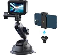 Aluminum Alloy Suction Cup Holder for DJI Action 2, Gopro 10 9 8, Gopro Max, OSMO Action, OSMO Pocket, Insta360 One X, One R, One, Action Cameras, Phone, Car, Cameras