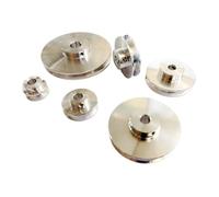 Aluminum Alloy V-Groove Pulley DIY electronic starter Lathe Drilling Machine Unpowered Spindle Pulley 5-16MM Hole H8 Precision Accessory IINKUEYK(7mm,41MM Out-Diameter)