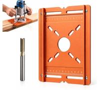 Aluminum Alloy Wood Router Slotting Bracket Guide Tool Adjustable Width (Grooving Tool+3 Edge)