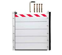 Aluminum Barrière Anti-inondation 72.5 82.5 92.5 102.5 112.5 122.5cm Kit De Barrière Anti-inondation Résidentielle Barrière De Protection Contre Les Crues Pour Porte(H 100,L 112.5cm)