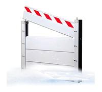 Aluminum Barrière Anti-Inondation Système De Batardeau Anti-Inondation Déflecteur d'eau Facile Utiliser pour Allées De Garage Passages Rues(148x20cm)