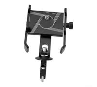 Aluminum Bike Phone Mount Handlebar Holder Secure(Front fork model Black) | Robust aluminum alloy, wear resistant, long lasting durability, all weather cycling, secure attachment