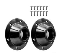 Aluminum Boat Table Pedestal Base Silver Black(Black) | Solid aluminum build, stable dining support, fits caravans trailers, lightweight design, 2-piece set