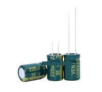Aluminum Capacitor 10V 16V 25V 35V 50V 400V 100UF 220UF 330UF 470UF 680UF 1000UF 1500UF 2200UF 3300UF High Frequency Low AUOQKQUT(100V330UF 5PCS)