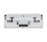 Aluminum Carrying Case, Instrument Suitcase, Authentic Handle Design 12.5x10.2in, Multifunctional Built in Sponge Organizer, Security Lock Chest for Men