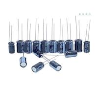 Aluminum Electrolytic Capacitor 1UF 2.2UF 4.7UF 10UF 1000UF 22UF 33UF 47UF 470UF 100UF 220UF 6.3V 10V 16V 25V 35V 50V 400V 450V AUOQKQUT(50V 2200uF 5PCS)