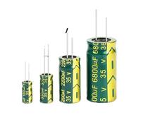 Aluminum Electrolytic Capacitor 35V 47UF 100UF 220UF 330UF 470UF 3300UF High Frequency Low Capacitors DIY 2000Hour EKFBQBGW(35V10000UF 2PCS)