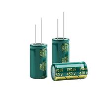 Aluminum Electrolytic Capacitor 450V 4.7UF 6.8UF 22UF 33UF 47UF 68UF High Frequency Low Capacitors DIY 2000Hours Long Life AUOQKQUT(450V220UF 18x40)