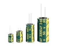 Aluminum Electrolytic Capacitor 50V 1UF 4.7UF 10UF 22UF 47UF 100UF 220UF High Frequency Low DIY 2000Hours EKFBQBGW(50V47UF 20PCS)