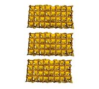 Aluminum Film Balloons 3Pcs Set | Silver/Gold/Pink Party Backdrop | Photo Background for Birthday/Wedding/Special Gathering | Easy to Hang & Take Down Wall Decoration (Gold)