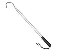 Aluminum Fishing Gaff Hook 75cm Stainless Steel Point | Triple-sided sharpened point, quick penetration, secure hold, prevents pour escape, stainless steel hook head